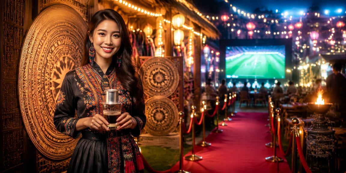 Người chơi cá cược bóng đá trên nền trời đẹp ở Sapa